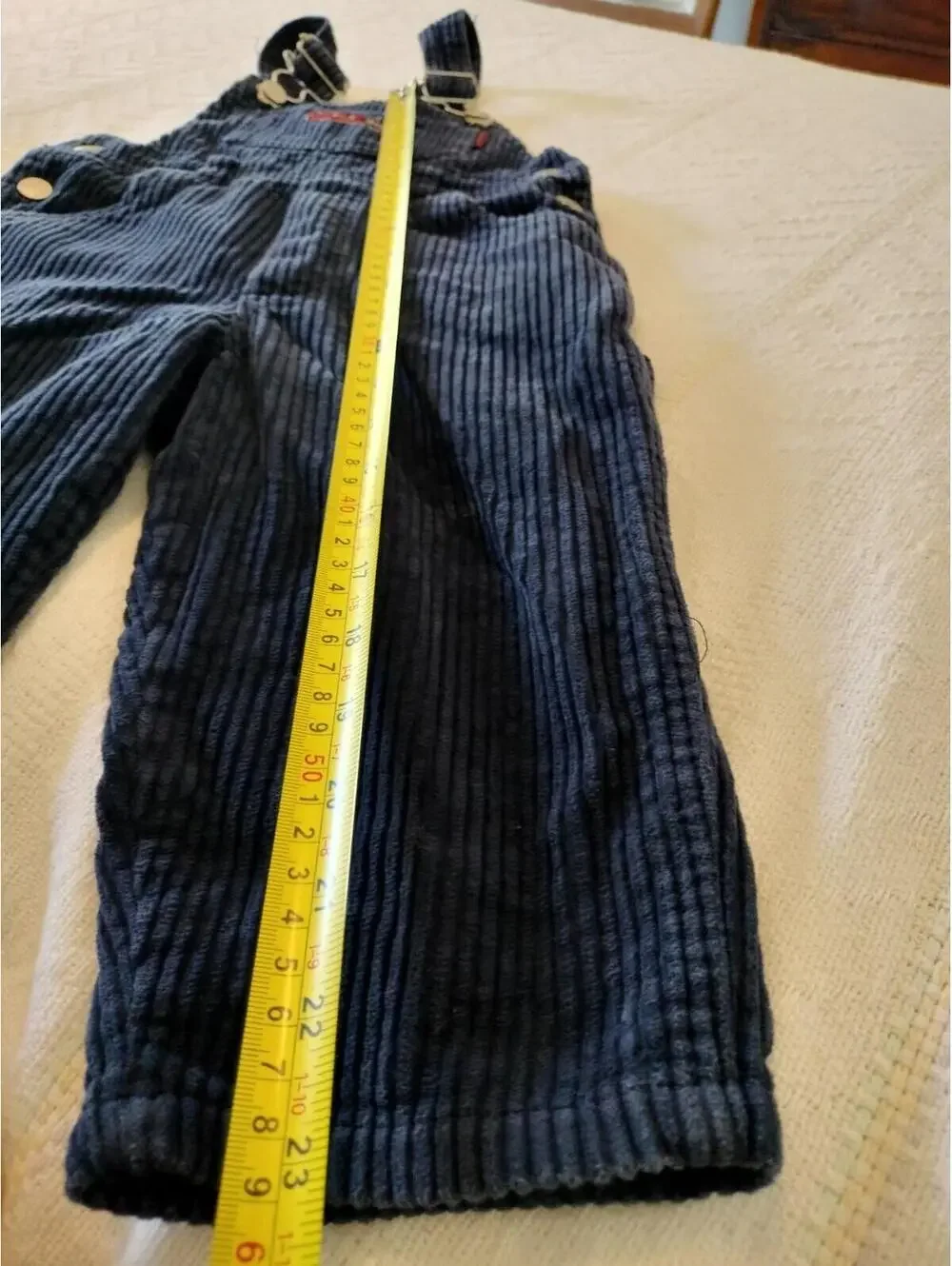 VTG Carter's Rugged Outdoor Wear Corduroy Overalls‎ 2T Navy Blue Train Workwear